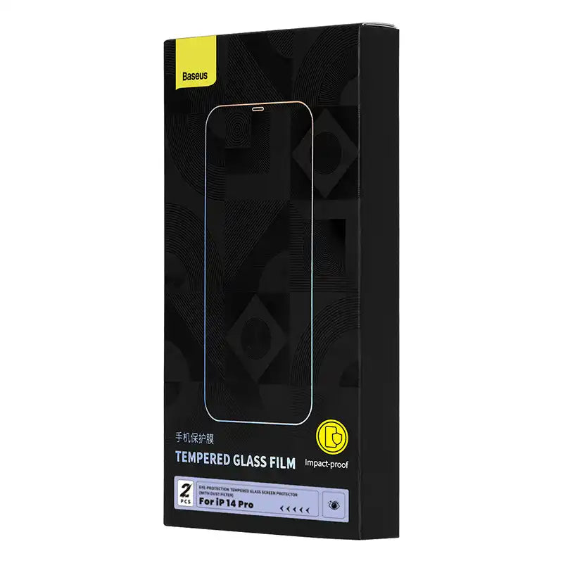 Tempered glass with eye protection filter Baseus Crystal Series iPhone 14 PRO - Image 4