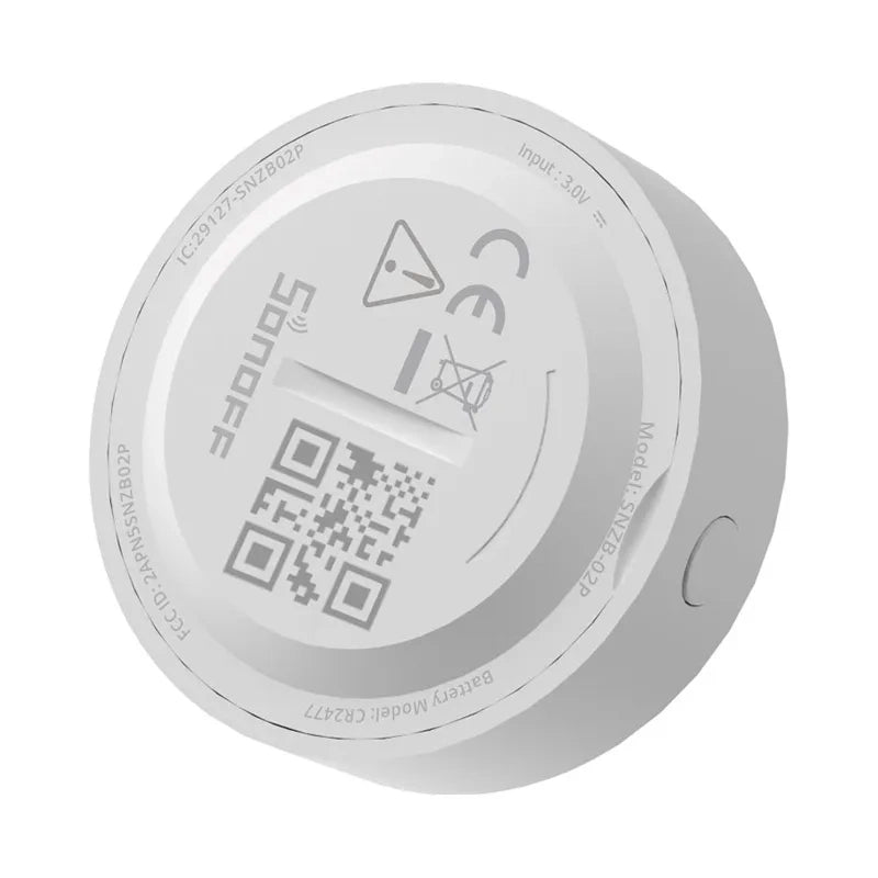 ZigBee Sonoff SNZB-02P intelligenter Temperatur- und Feuchtigkeitssensor (rund)