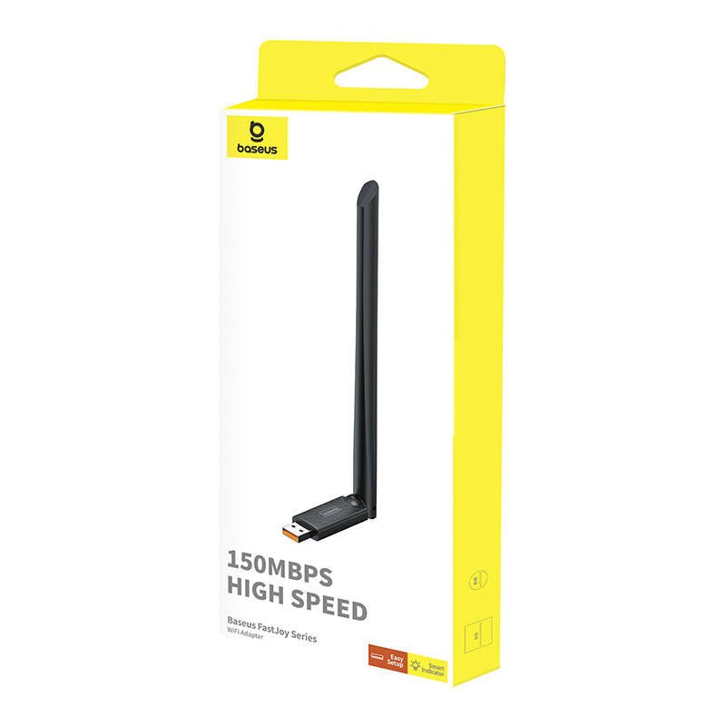 Baseus FastJoy adapter Wi-Fi with antenna, 150Mbps (black) - Product Image 7