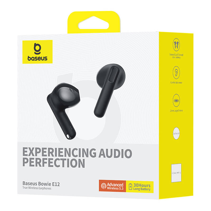 Earphones TWS Baseus Bowie E12 (black) - Product Image 8