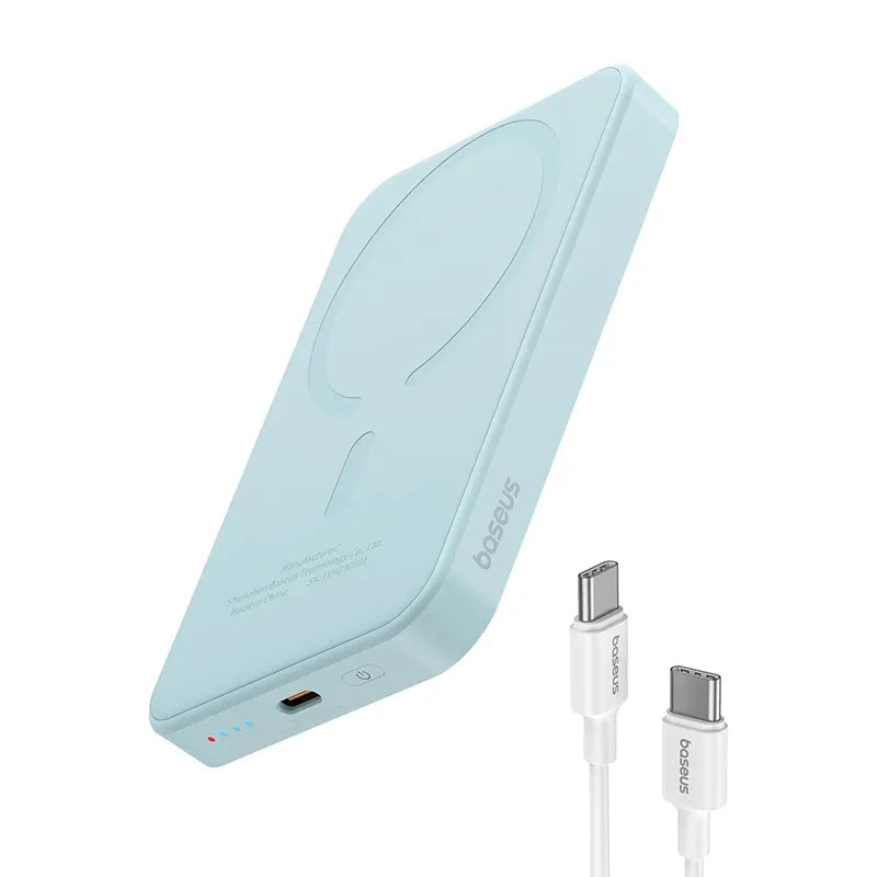 Magnetic Mini Powerbank Baseus 5000mAh, USB-C 20W (blue) - Product Image 7