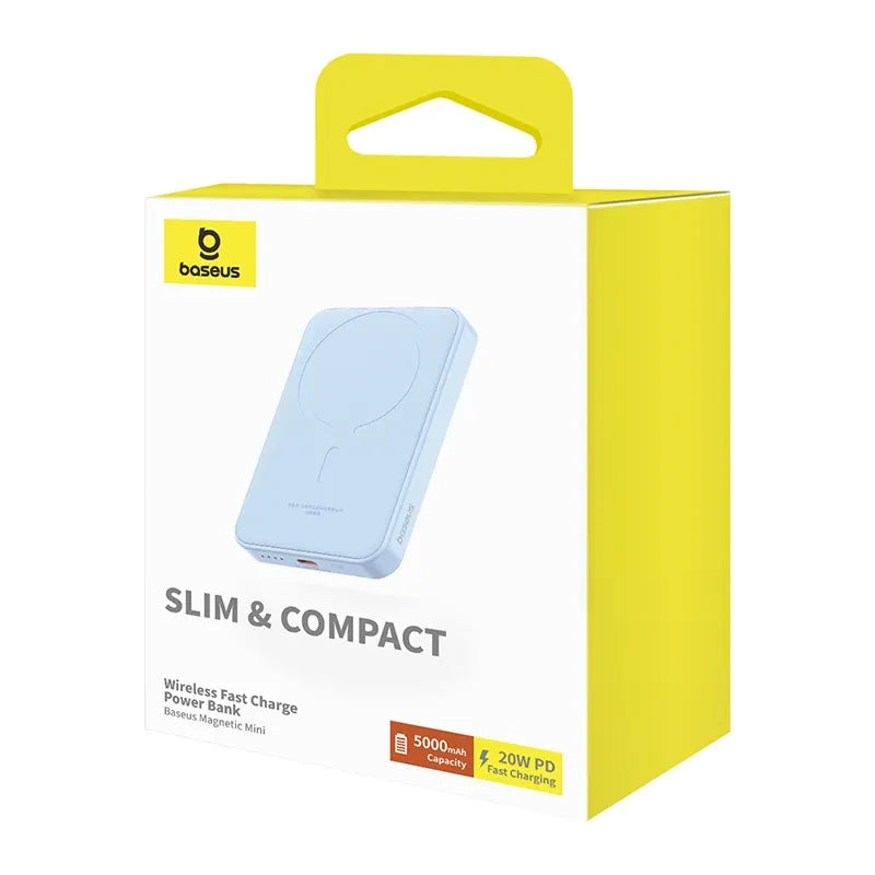 Magnetic Mini Powerbank Baseus 5000mAh, USB-C 20W (blue) - Product Image 8