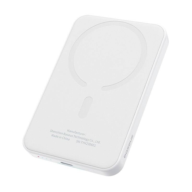 Magnetic Mini Powerbank Baseus 5000mAh, USB-C 20W (white) - Product Image 6
