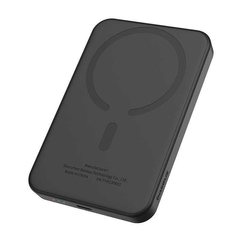 Magnetic Mini Powerbank Baseus 5000mAh, USB-C 20W (black) - Product Image 5