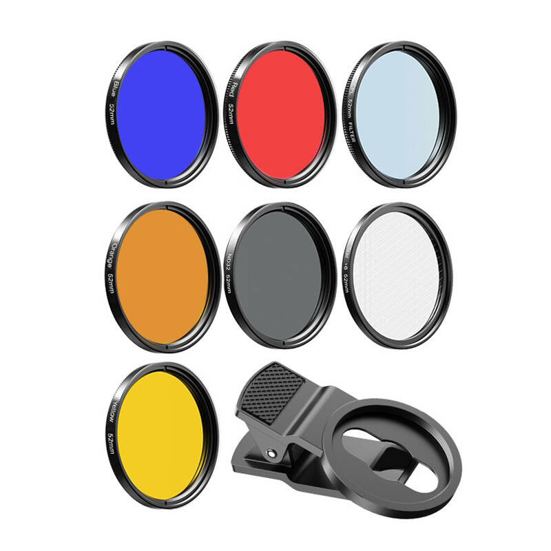 Mobile filter lens kit APEXEL APL-52UV-7F 52mm 7in1 - Product Image 1