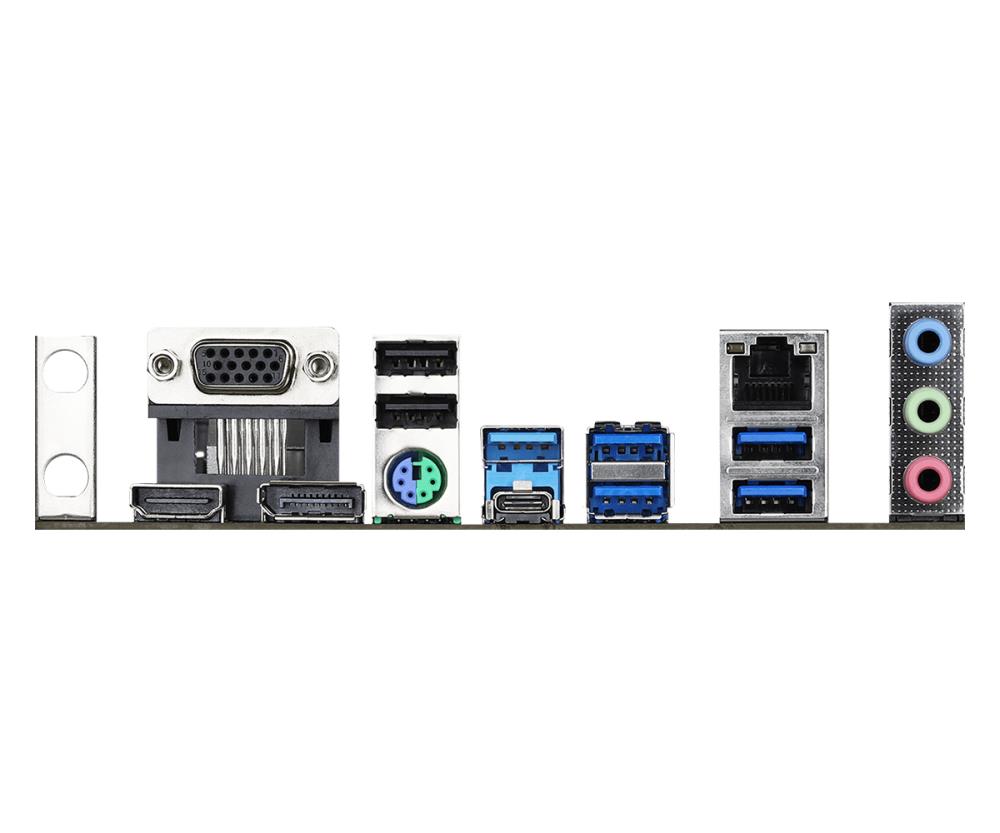 Mainboard ASROCK AMD B550 SAM4 MicroATX 1xPCI-Express 3.0 1x 1xPCI-Express 3.0 16x 1xM.2 1xPCI-Express 4.0 16x Memory DDR4 Memory slots 4 1x15pin D-sub 1xHDMI 1xDisplayPort 2xUSB 2.0 1xUSB type C 5xUSB 3.2 1xPS/2 1xRJ45 3xAudio port B550MPRO4