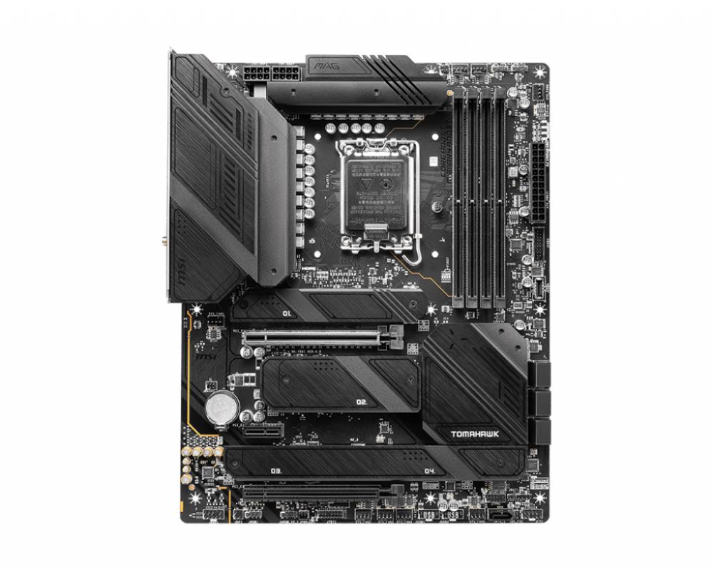Mainboard MSI Intel Z790 LGA1700 ATX Memory DDR5 Memory slots 4 1xPCI-Express 3.0 1x 2xPCI-Express 5.0 16x 4xM.2 1xHDMI 1xDisplayPort 8xUSB 3.2 2xUSB-C 1xOptical S/PDIF 1xRJ45 5xAudio port MAGZ790TOMAHAWKWIFI