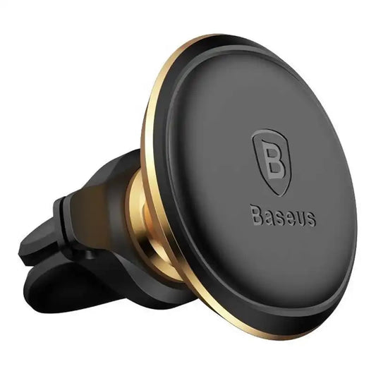Baseus Magnetic Air Vent Car Mount Holder with cable clip Gold - Product Image 1