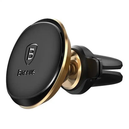 Baseus Magnetic Air Vent Car Mount Holder with cable clip Gold - Product Image 2