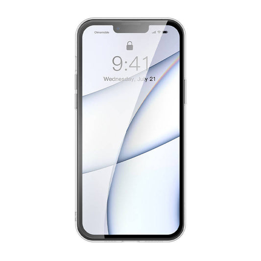 Baseus Frosted Glass Case for iPhone 13 Pro (black) + tempered glass - Product Image 2