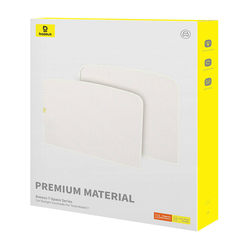 Sunshade for Tesla Model Y Baseus T-Space Series - single layer (white) - Product Image 8