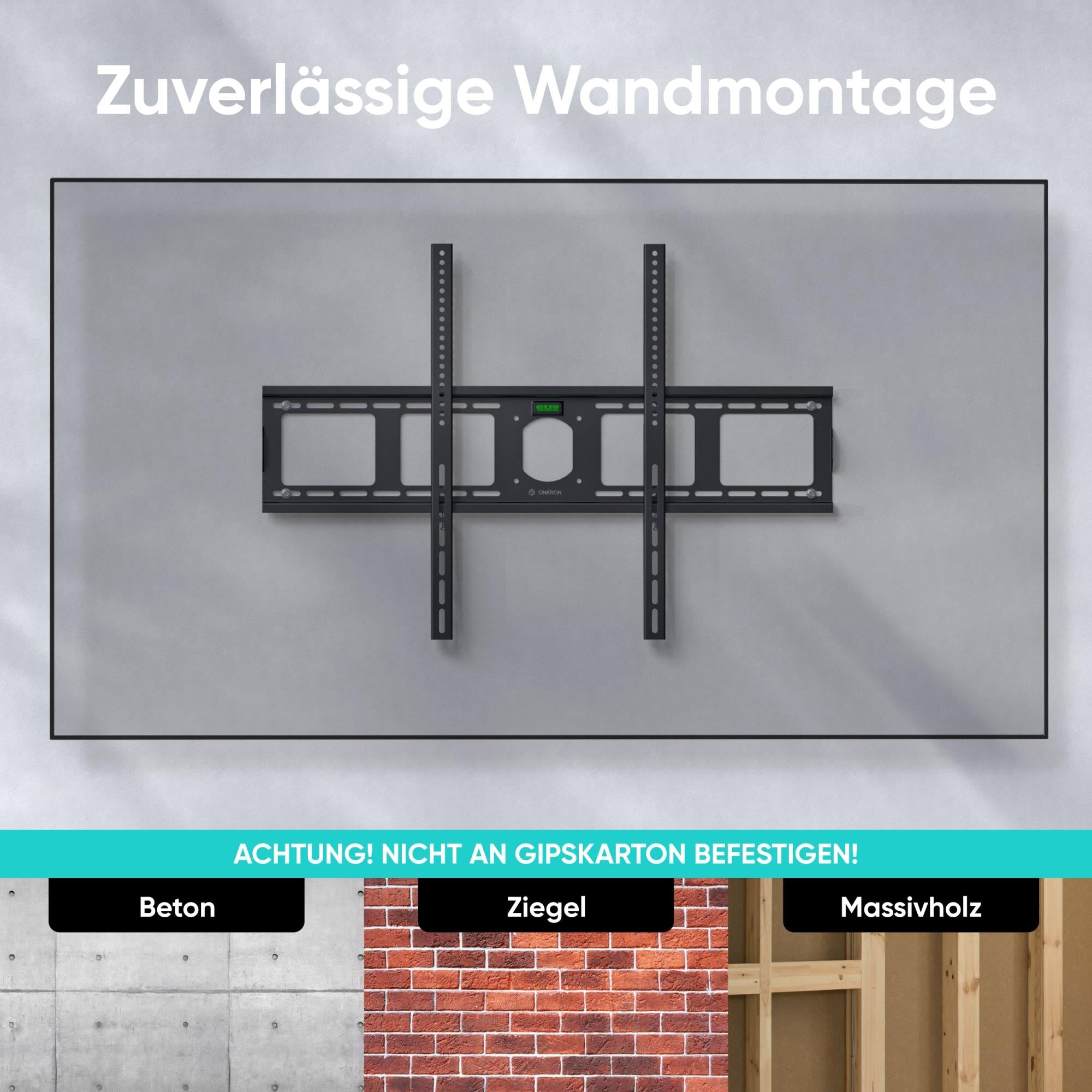TV SET ACC WALL MOUNT/55-100"/BLACK UF4-B ONKRON