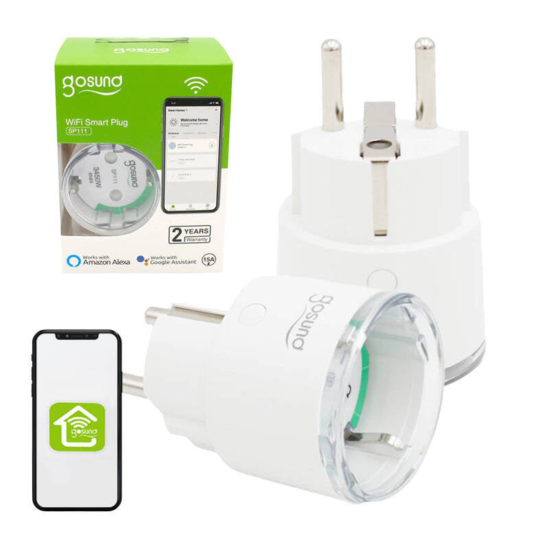 Smart plug WiFi Gosund SP111 3680W 16A, Tuya 2-pack - Product Image 6