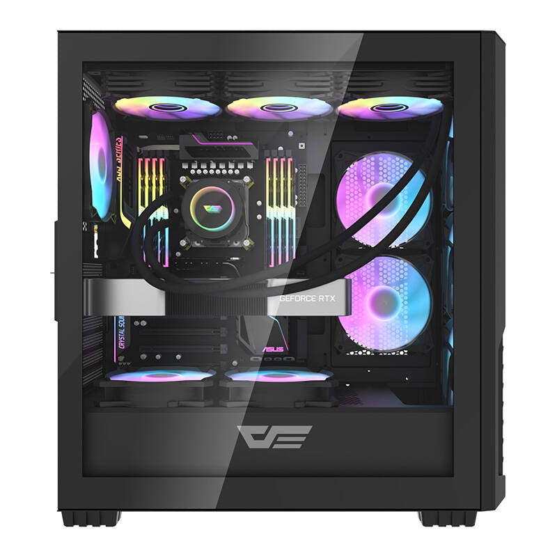 Computer case Darkflash DF2100 + 4 ARGB fans (black) - Product Image 5