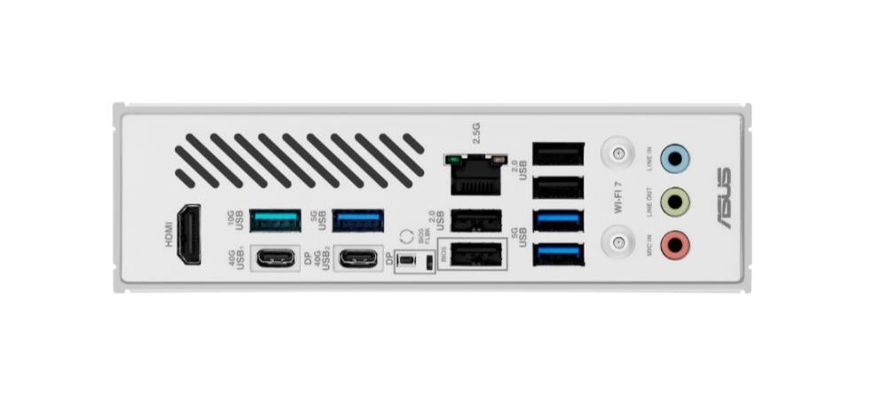 Mainboard ASUS AMD X870 SAM5 ATX Memory DDR5 Memory slots 4 1xPCI-Express 3.0 16x 2xPCI-Express 4.0 16x 1xPCI-Express 5.0 16x 3xM.2 1xHDMI 4xUSB 2.0 4xUSB 3.2 2xUSB-C 1xOptical S/PDIF 1xRJ45 3xAudio port X870MAXGAMINGWIFI7W