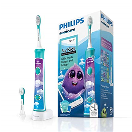 Philips | Sonic Electric toothbrush | HX6322/04 | Rechargeable | For kids | Number of brush heads included 2 | Number of