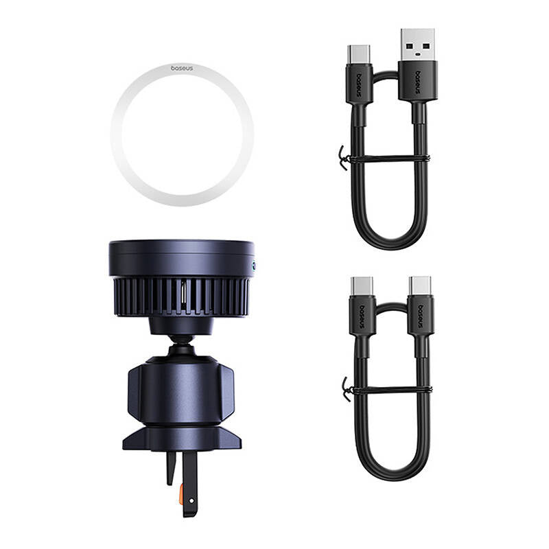 Samochodowy uchwyt  Baseus MagPro z ładowarką indukcyjną  15W Qi2.0 (czarny) - Product Image 7