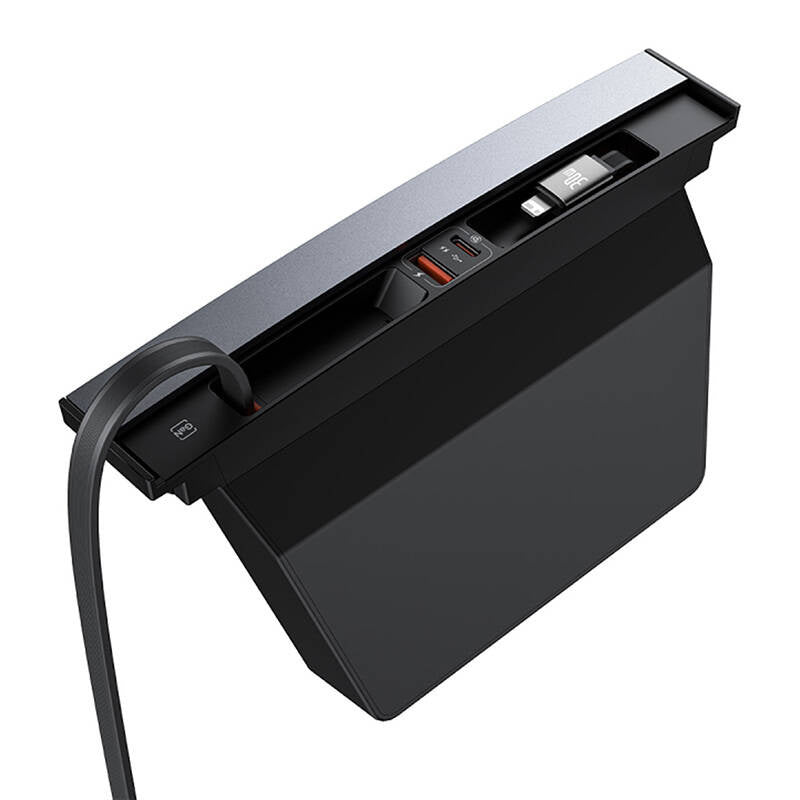Hub Baseus T-Space with USB-C to lightning cables for Tesla Cars (black) - Product Image 4