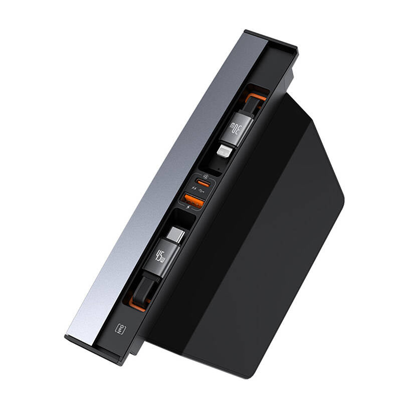 Hub Baseus T-Space with USB-C to lightning cables for Tesla Cars (black) - Product Image 6
