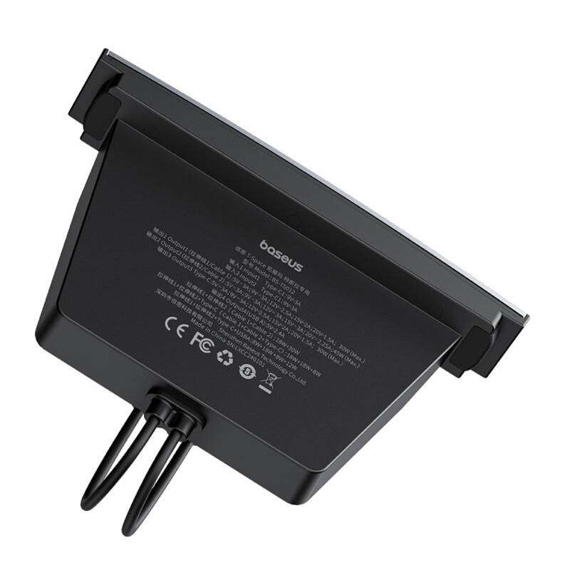 Hub Baseus T-Space with USB-C to USB-C cables for Tesla Cars (black) - Product Image 5