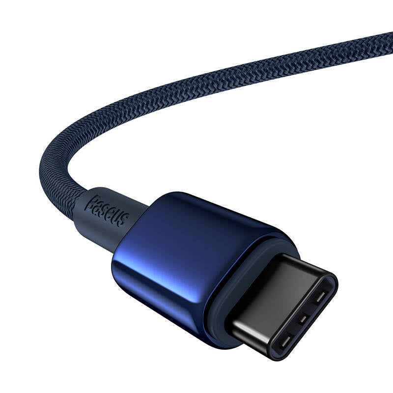 Cable USB-C do USB-C Baseus Tungsten Gold, 100W, 2m (niebieski) - Product Image 4
