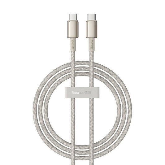 Cable USB-C do USB-C Baseus Tungsten Gold, 100W, 1m (złoty) - Product Image 1