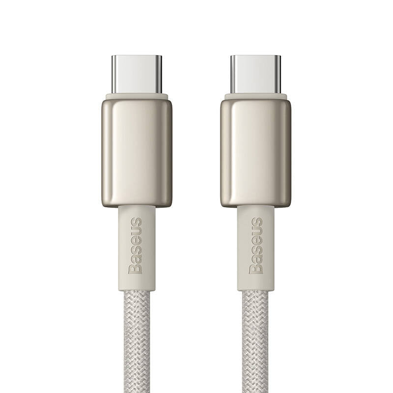 Cable USB-C do USB-C Baseus Tungsten Gold, 100W, 1m (złoty) - Product Image 2