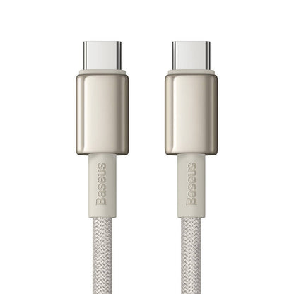 Cable USB-C do USB-C Baseus Tungsten Gold, 100W, 1m (złoty) - Product Image 2