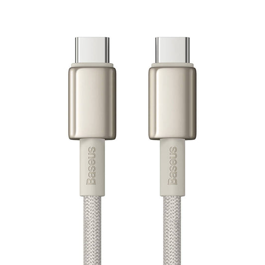 Cable USB-C do USB-C Baseus Tungsten Gold, 100W, 1m (złoty) - Product Image 2