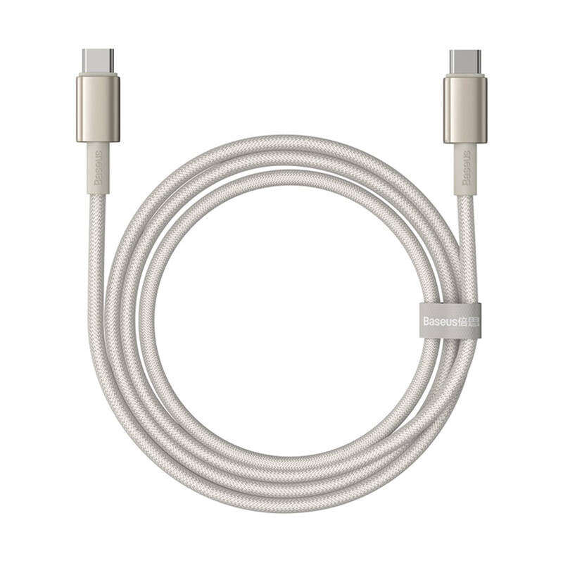 Cable USB-C do USB-C Baseus Tungsten Gold, 100W, 1m (złoty) - Product Image 3