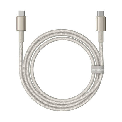 Cable USB-C do USB-C Baseus Tungsten Gold, 100W, 1m (złoty) - Product Image 3