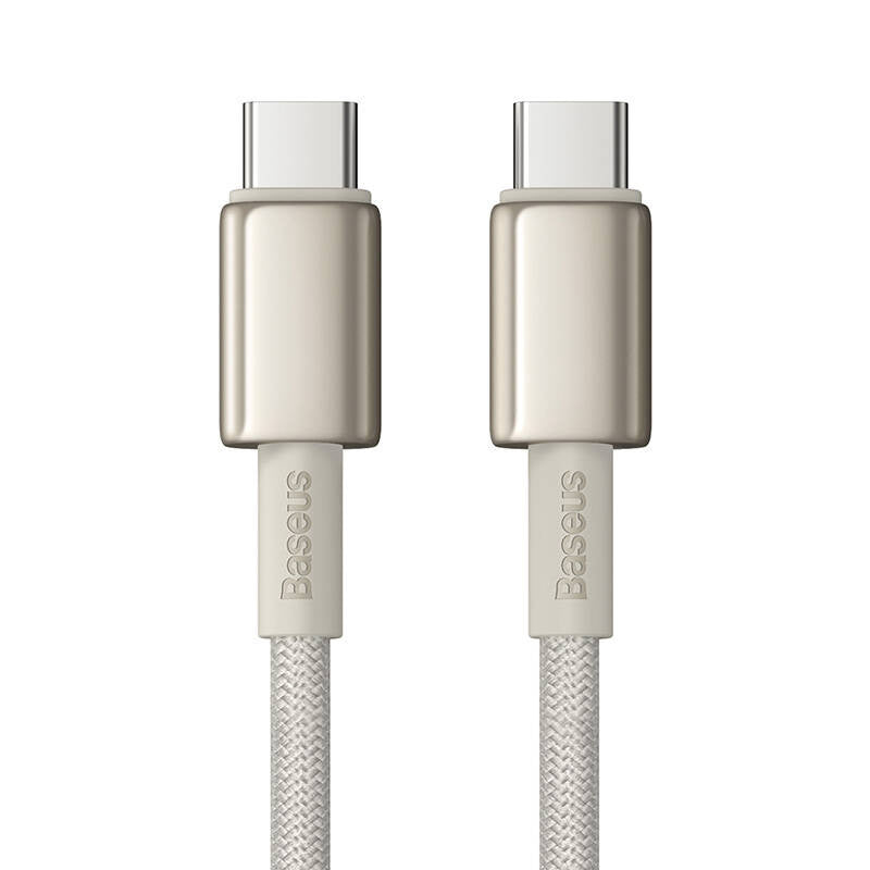 Cable USB-C do USB-C Baseus Tungsten Gold, 100W, 2m (złoty) - Product Image 3