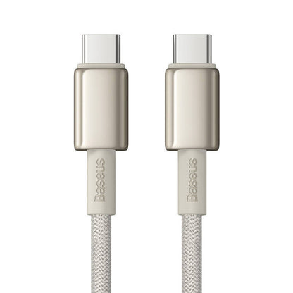 Cable USB-C do USB-C Baseus Tungsten Gold, 100W, 2m (złoty) - Product Image 3