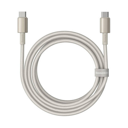 Cable USB-C do USB-C Baseus Tungsten Gold, 100W, 2m (złoty) - Product Image 2