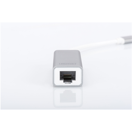 Digitus | USB Type C 3.0 Gigabit Ethernet Adapter 10/100/1000 Mbps | DN-3024 | USB Type-C to RJ45