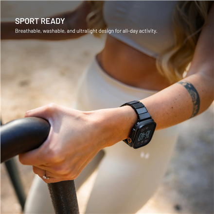 FIXED Resin Strap pro for Apple Watch 44/45/46/49, Carbon Black | Fixed