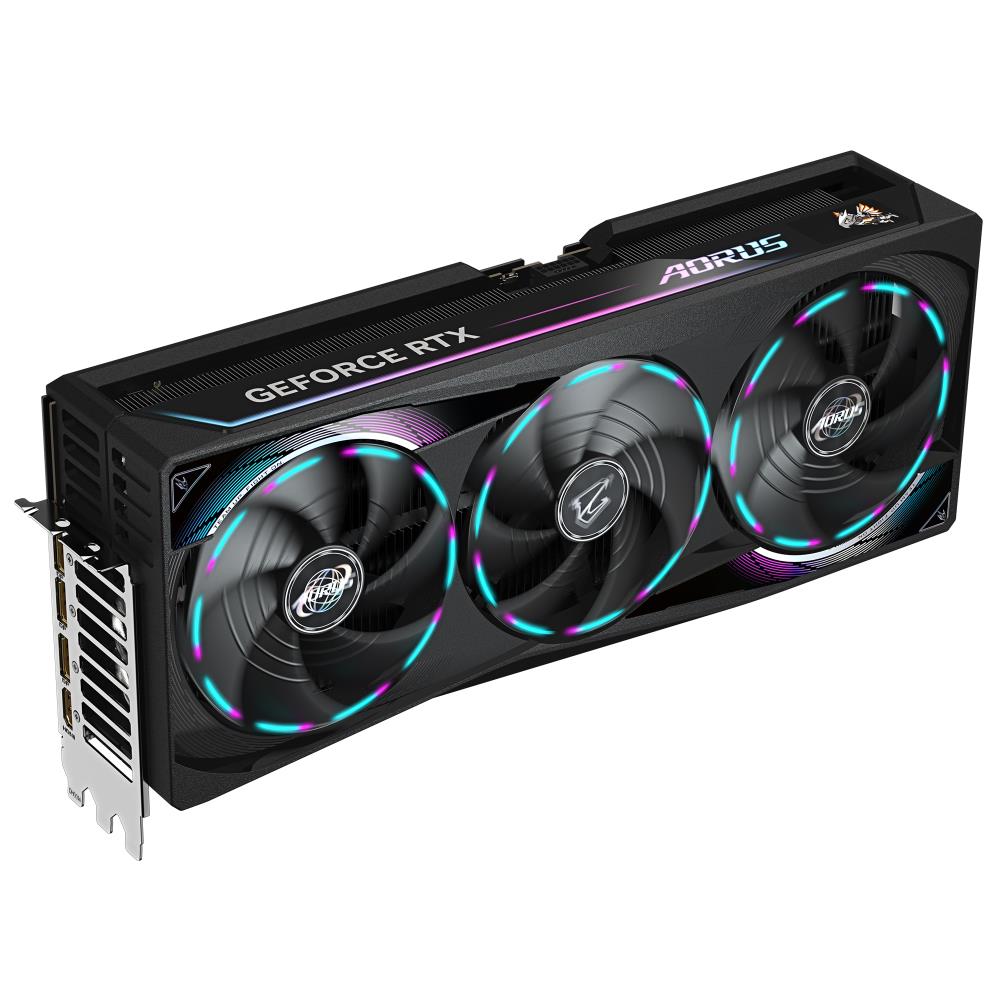 Graphics Card GIGABYTE NVIDIA GeForce RTX 5090 32 GB GDDR7 512 bit PCIE 5.0 16x GPU 2655 MHz Triple slot Fansink 1xHDMI 3xDisplayPort N5090AORUSM-32GD