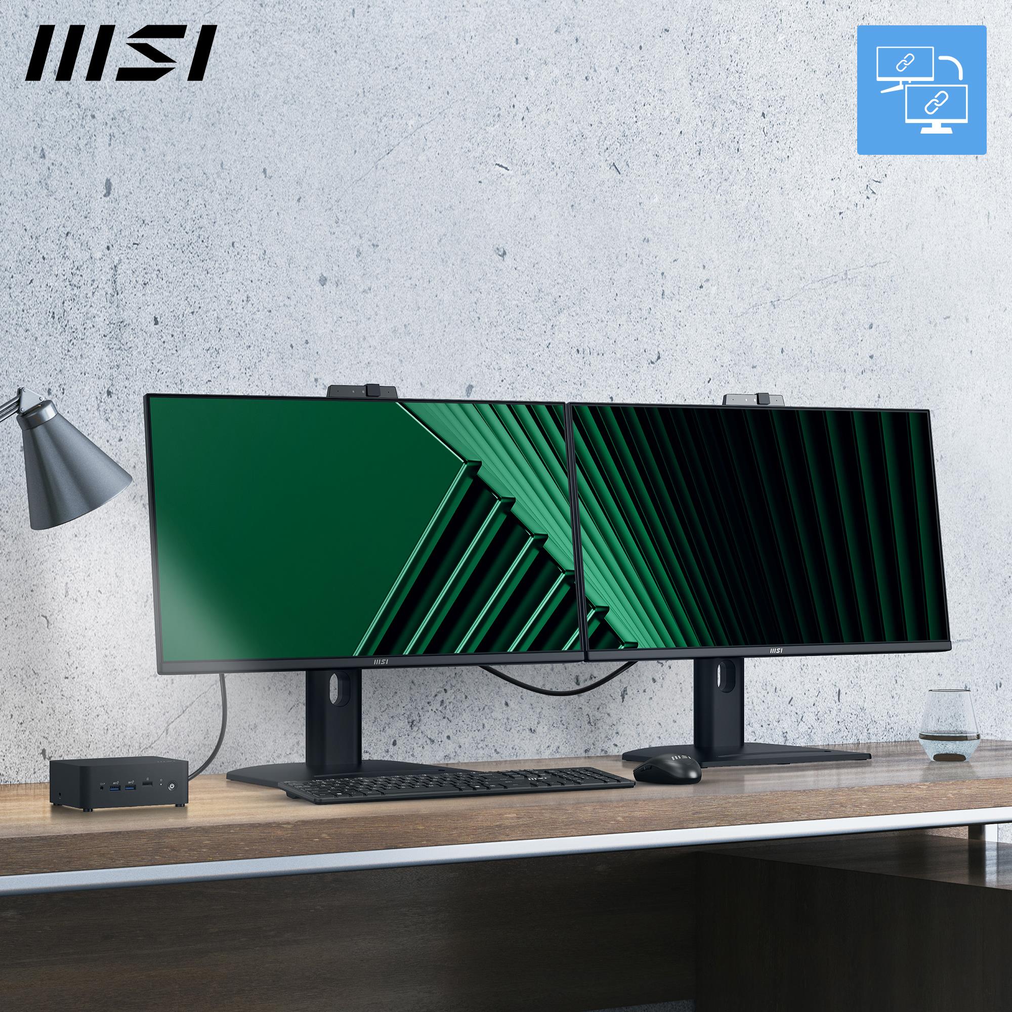LCD Monitor MSI PRO MP275QPDG 27" Business Swivel Pivot Height adjustable Tilt Matte Panel IPS 2560x1440 16:9 100Hz 5 ms Speakers PROMP275QPDG