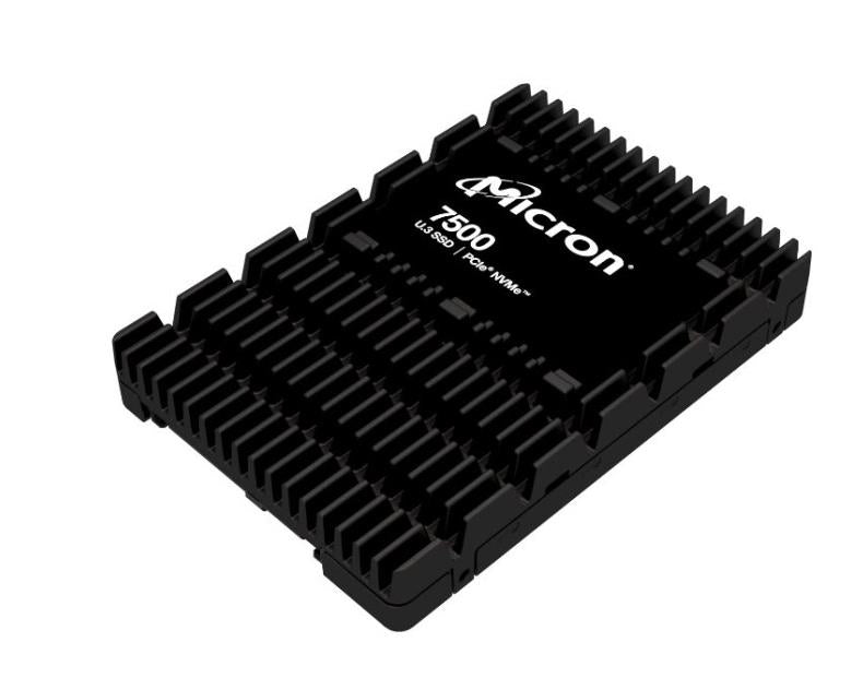 SSD MICRON SSD series 7500 PRO 3.84TB PCIe Gen4 NVMe NAND flash technology TLC Write speed 5300 MBytes/sec Read speed 6800 MBytes/sec Form Factor U.3 TBW 7008 TB MTBF 2000000 hours MTFDKCC3T8TGP-1BK1DABYYR