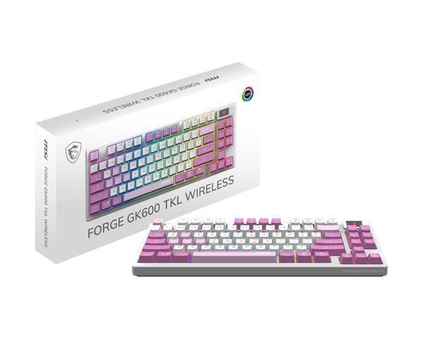 KEYBOARD GAMING VIOLET US/FORGE GK600 TKL W VIOLET MSI