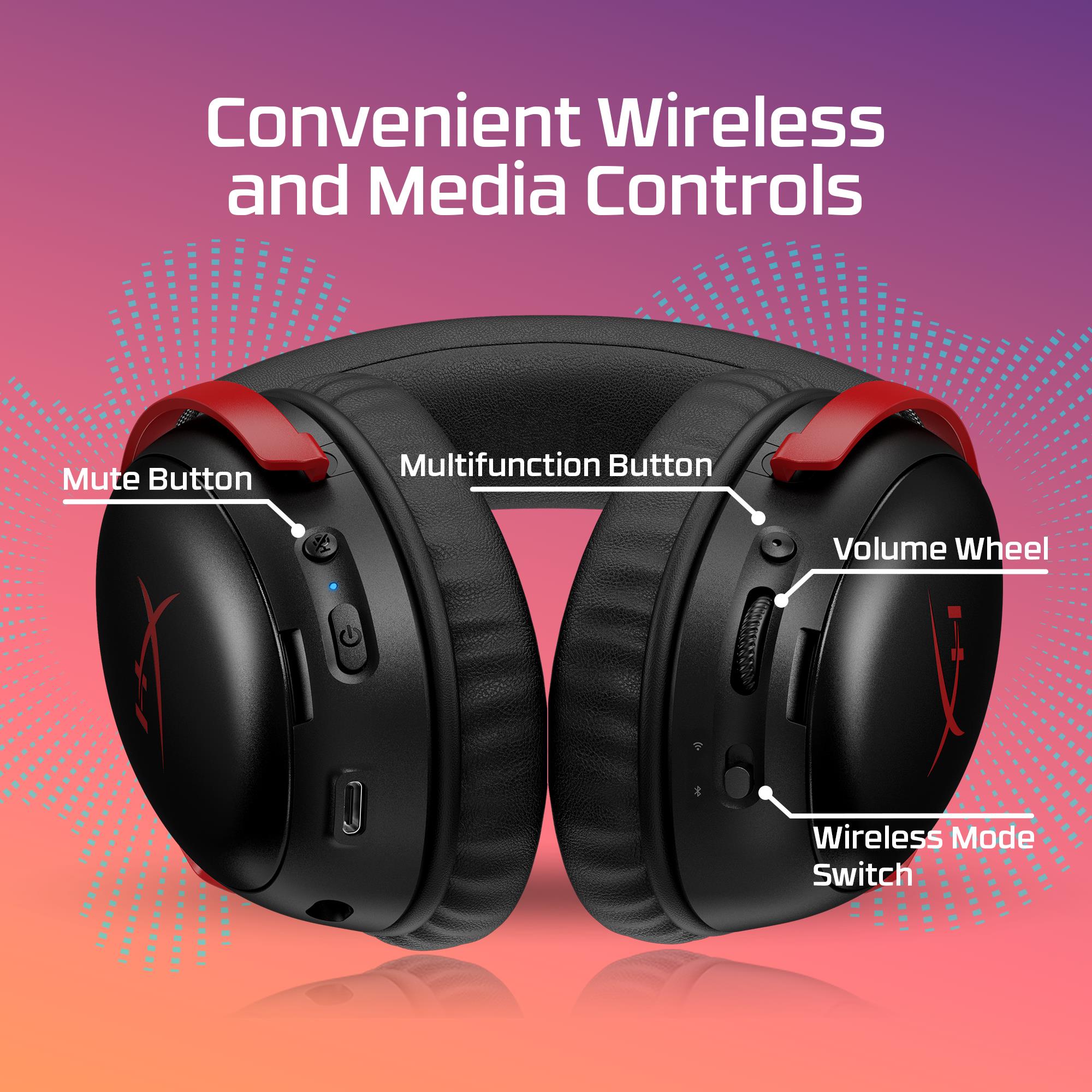 HEADSET HYPERX CLOUD III S WRL/WL BK GAM A59YZAA HYPERX