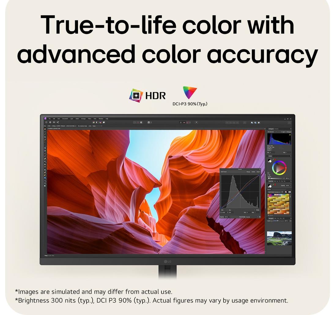 LCD Monitor LG 27 " 3840 x 2160 pixels 4K Ultra HD Native aspect ratio 16:9 LCD Flat 27U710B-B