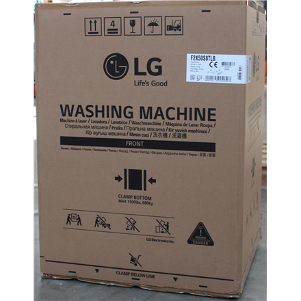 SALE OUT. LG F2X50S8TLB Washing Machine, Front Load, Capacity 8 kg, Spin speed 1200 rpm, White | SALE OUT. | LG Washing 
