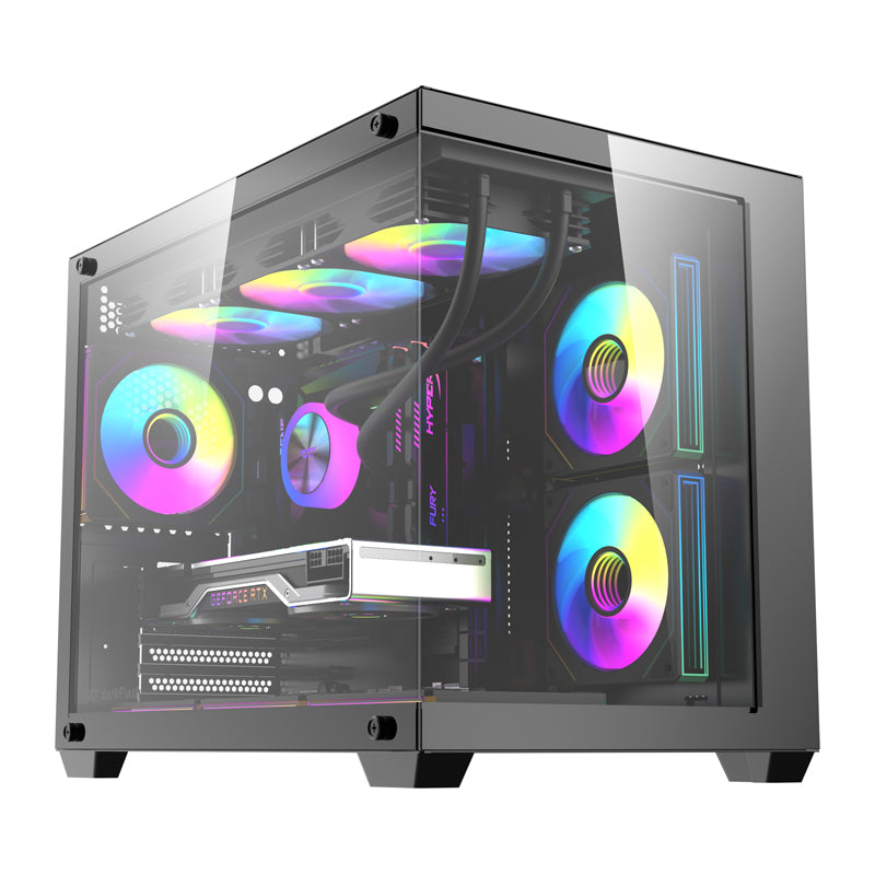 DarkFlash B275 PRO computer case (black) + 6 fans - Image 1