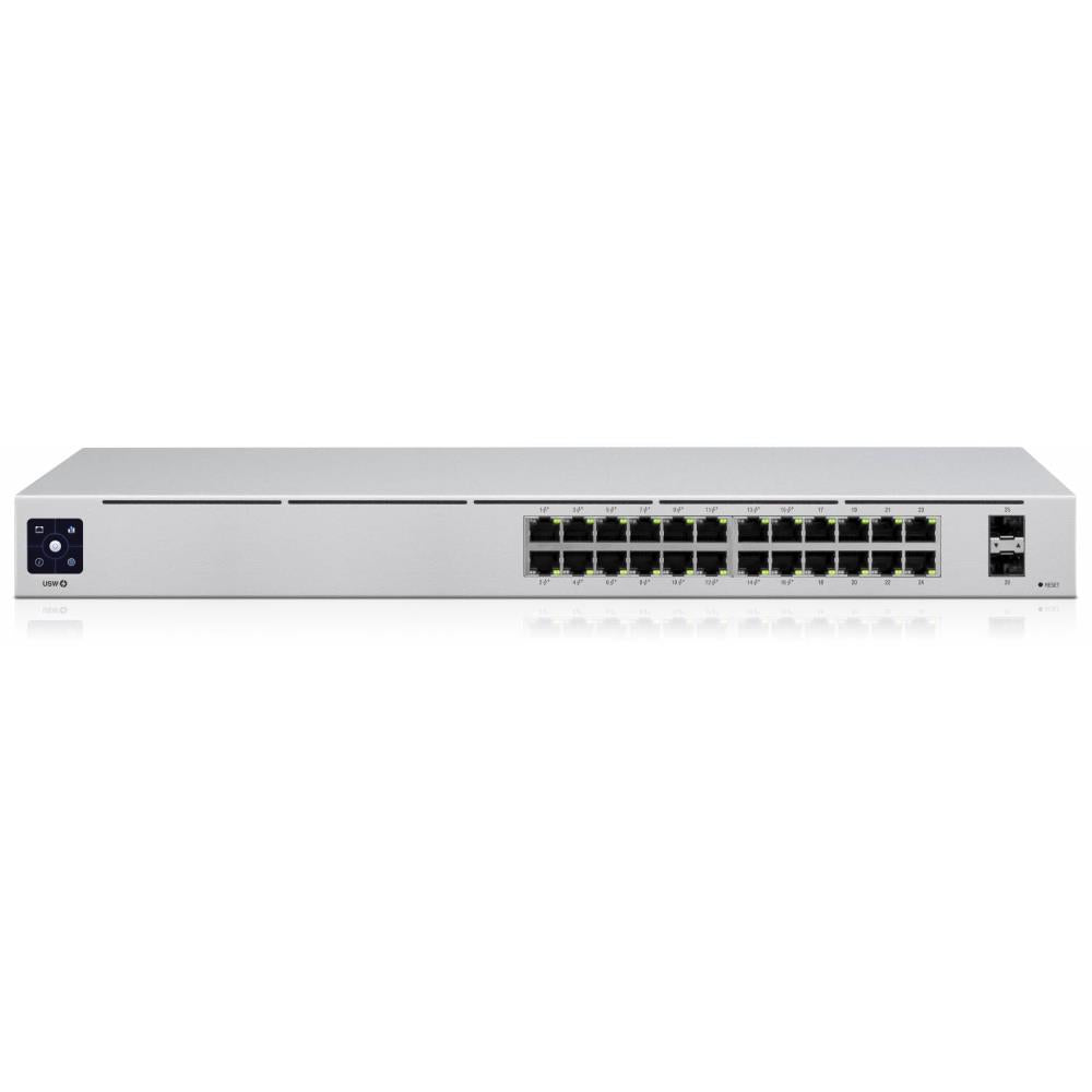 Switch UBIQUITI USW-Pro-24-PoE Type L3 Desktop/pedestal Rack 24x10Base-T / 100Base-TX / 1000Base-T 2xSFP+ PoE ports 24 PoE+ ports 16 400 Watts USW-PRO-24-POE