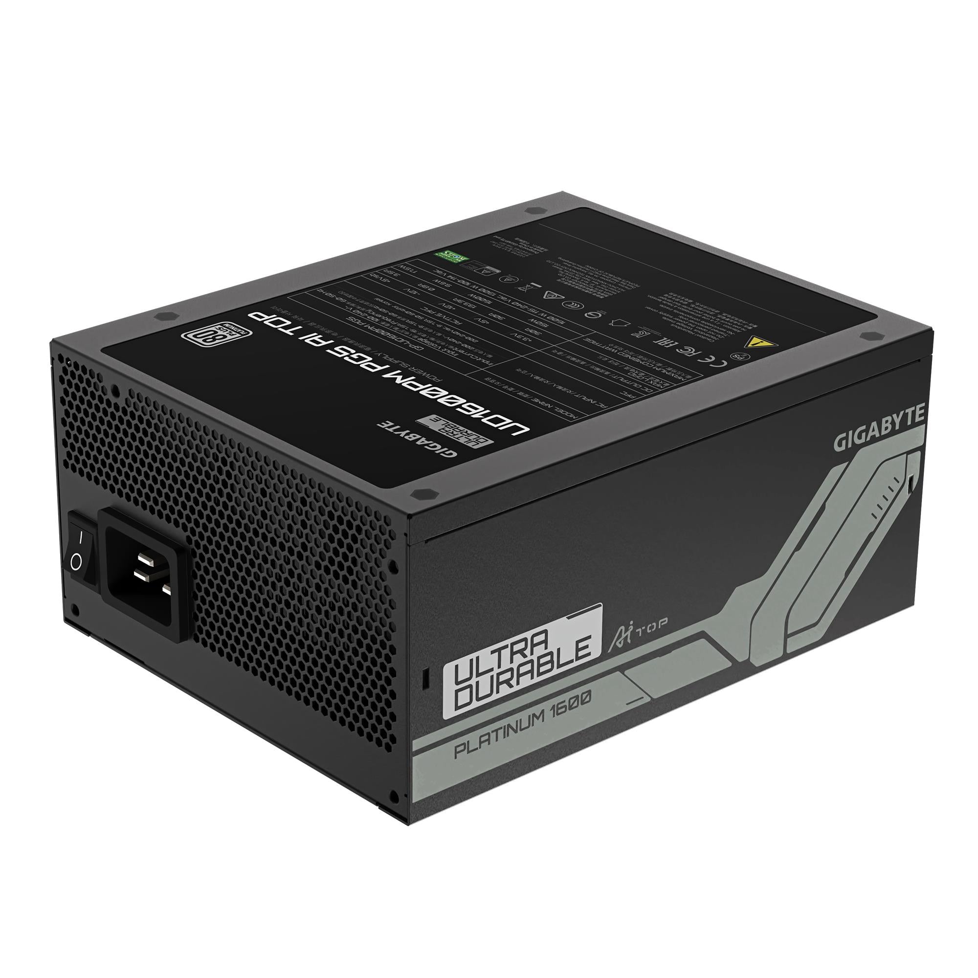 Power Supply GIGABYTE GP-UD1600PM PG5 1600 Watts Efficiency 80 PLUS PLATINIUM PFC Active GP-UD1600PMPG5