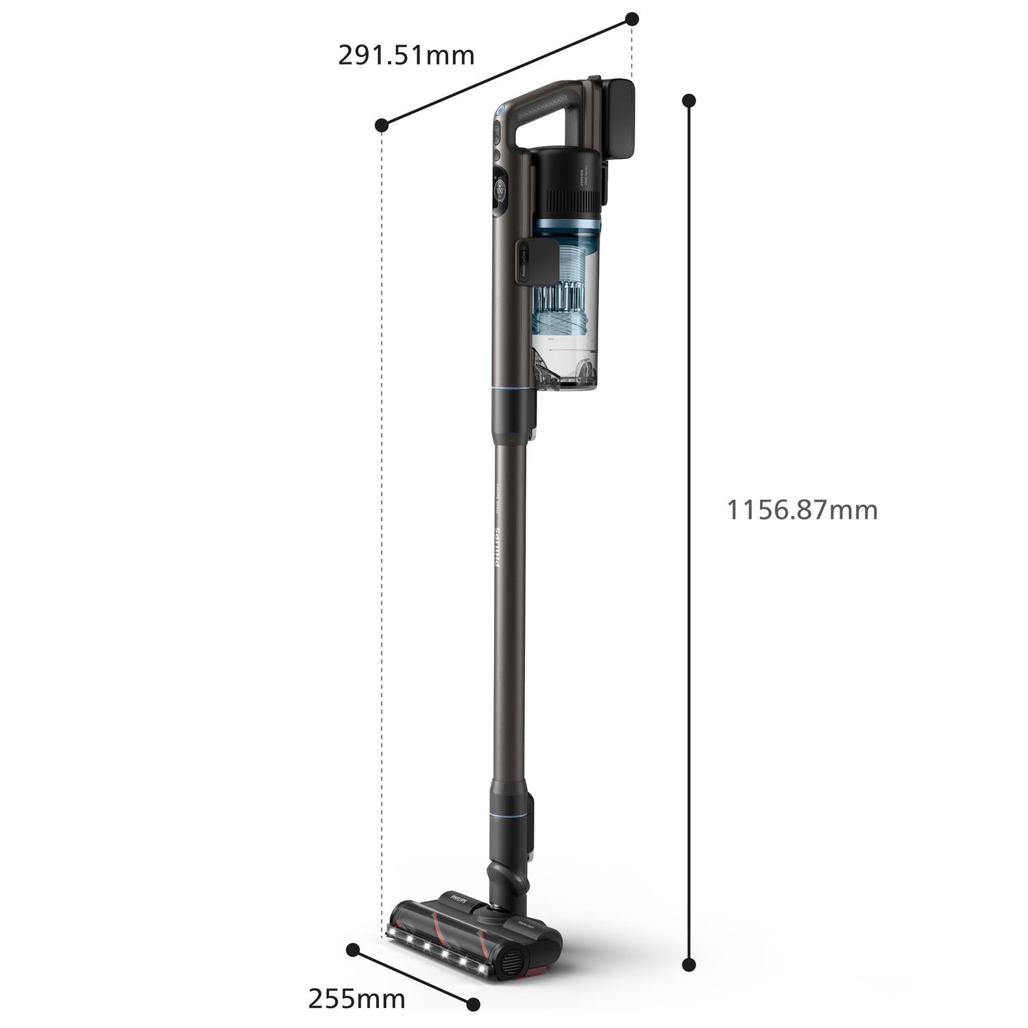 Vacuum Cleaner PHILIPS Dry&wet 2-in-1 stick vacuum Blue Bagless Battery 1.7 kg XC7163/01