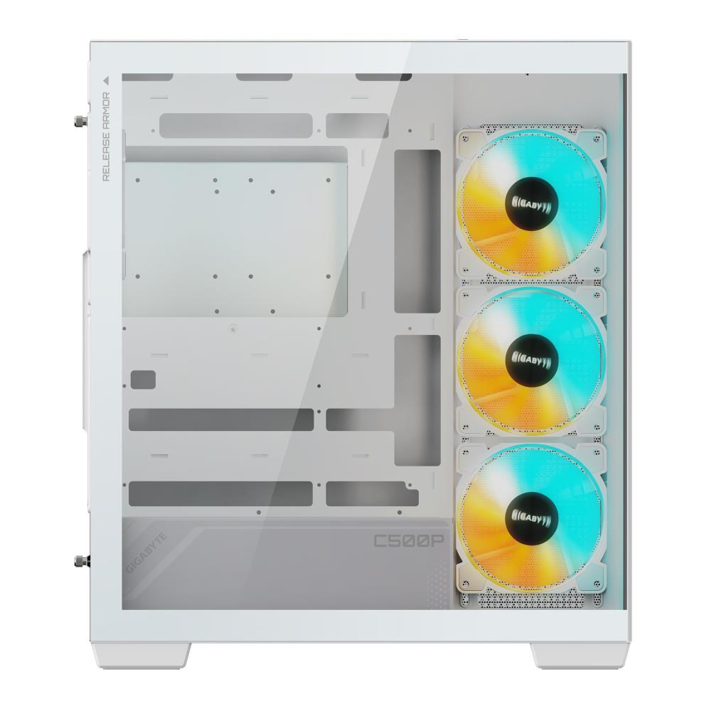 Case GIGABYTE MidiTower Case product features Transparent panel ATX MicroATX MiniITX Colour White GB-C500PIST