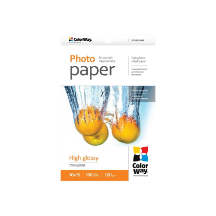 Photo Paper 100 pc. | PG1801004R | Glossy | 180 g/m² | 10 x 15 cm