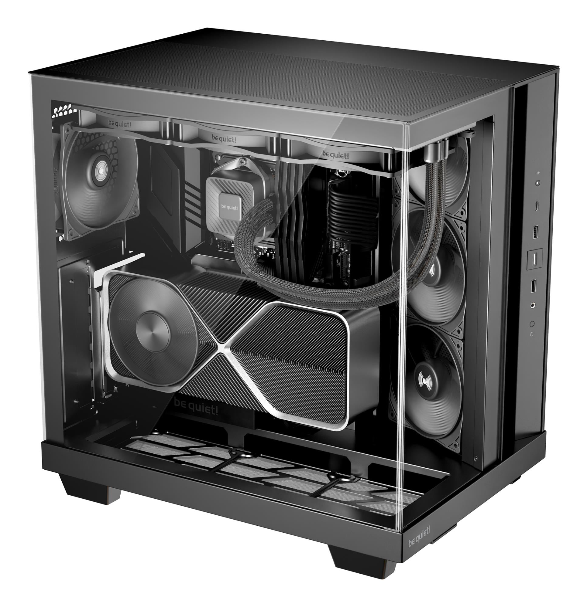 Case BE QUIET ATX/micro ATX/Mini-ITX Black Midi Tower PC BGW83